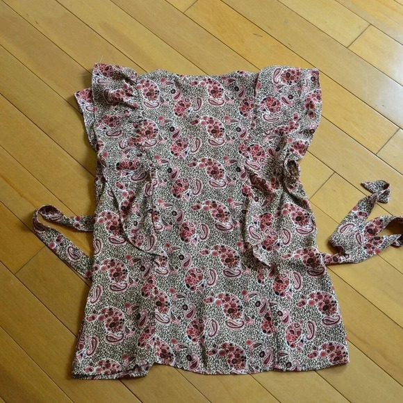 Max Studio Paisley Printed Blouse Size S - Picture 8 of 9